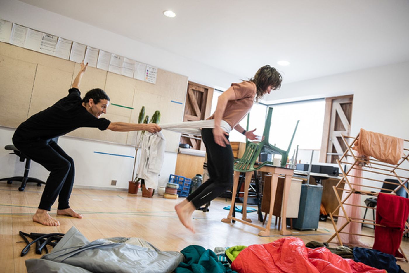 Photo Flash: Rehearsal Photos for the Gate Theatre's TRAINERS  Image