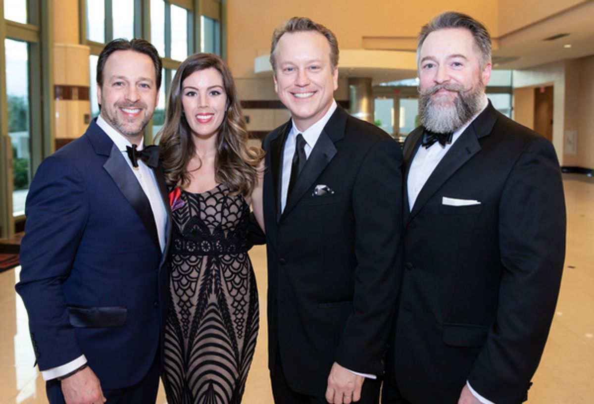 Paolo Vaccari, Elizabeth Shaw, Palm Beach Opera General Director David Walker, Ralph Rawe at 