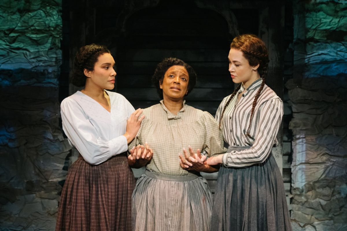 Emmy Raver-Lampman, Marva Hicks, Solea Pfeiffer at 