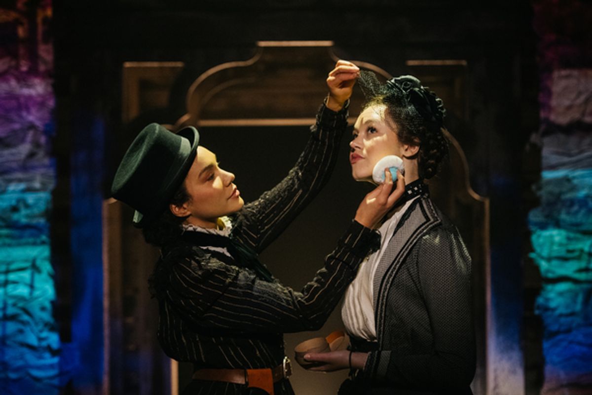 Solea Pfeiffer and Emmy Raver-Lampman at 