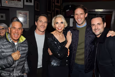 Robert Horn, Mike Doyle, Julie Halston, Frank DiLella, Max von Essen Photo