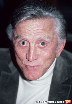 Kirk Douglas  after attending a Broadway show on October 1, 1980 in New York City. Photo