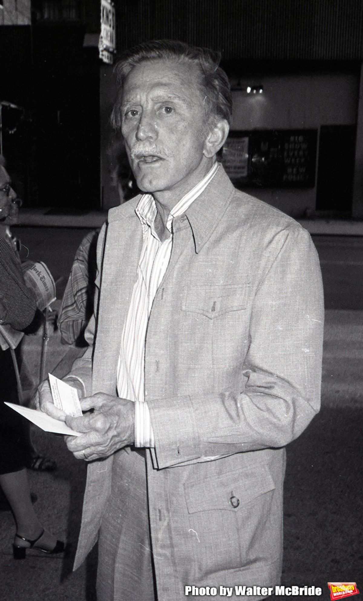 Kirk Douglas attending a Broadway show on June 1, 1981 in New York City. at 