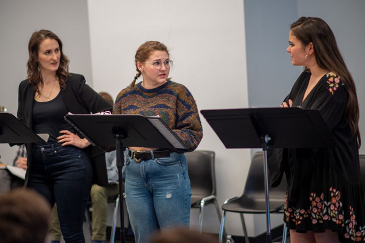 Victoria Huston-Elem, Emma Lord, and Ashley P rez Flanagan at 