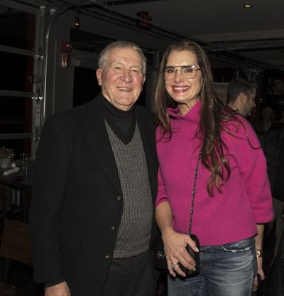 Marvin Woodall, Chairman of board of Bucks County Playhouse, Brooke Shields Photo