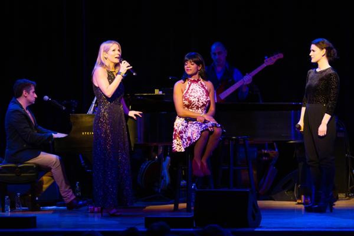Kelli O'Hara, Carrie Manolakos, Ta'Nika Gibson at 