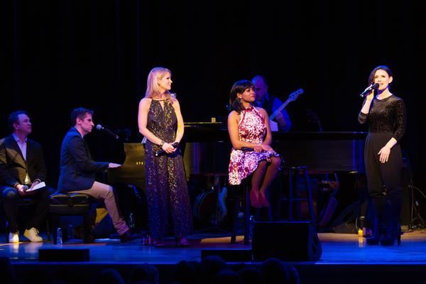 James Wesley, Seth Rudetsky, Kelli O'Hara, Ta'Nika Gibson and Carrie Manolakos
 Photo