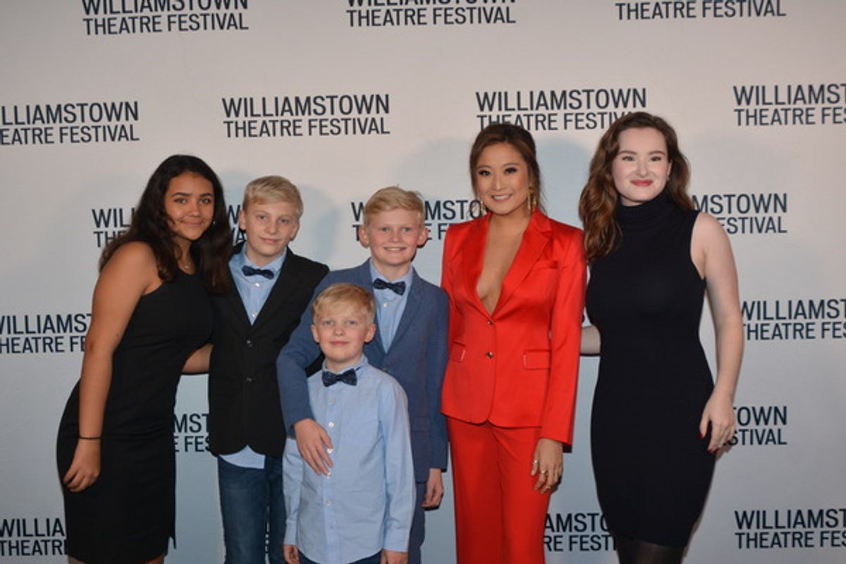 Ashley Park with Brody, Renn and Westly Peabody, Katherine Jackson and Breen Haley at 