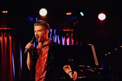 Thomas March, host of Poetry/Cabaret: Smitten! Feb 8 at The Green Room 42.  Photo by  Photo