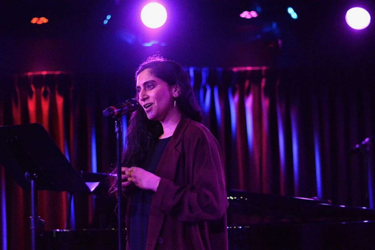 Ansley Moon at Thomas March''s Poetry/Cabaret: Smitten! Feb 8 at The Green Room 42.  Photo by Christine Fischer. at 