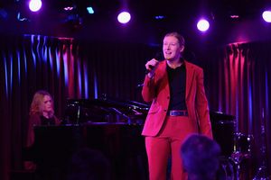 Liz Bouk and Kathryn Olander at Thomas March''s Poetry/Cabaret: Smitten! Feb 8 at The Green Room 42. Photo by Christine Fischer. @ BroadwayWorld Liz Bouk and Kathryn Olander at Thomas March''s Poetry/Cabaret: Smitten! Feb 8 at The Photo