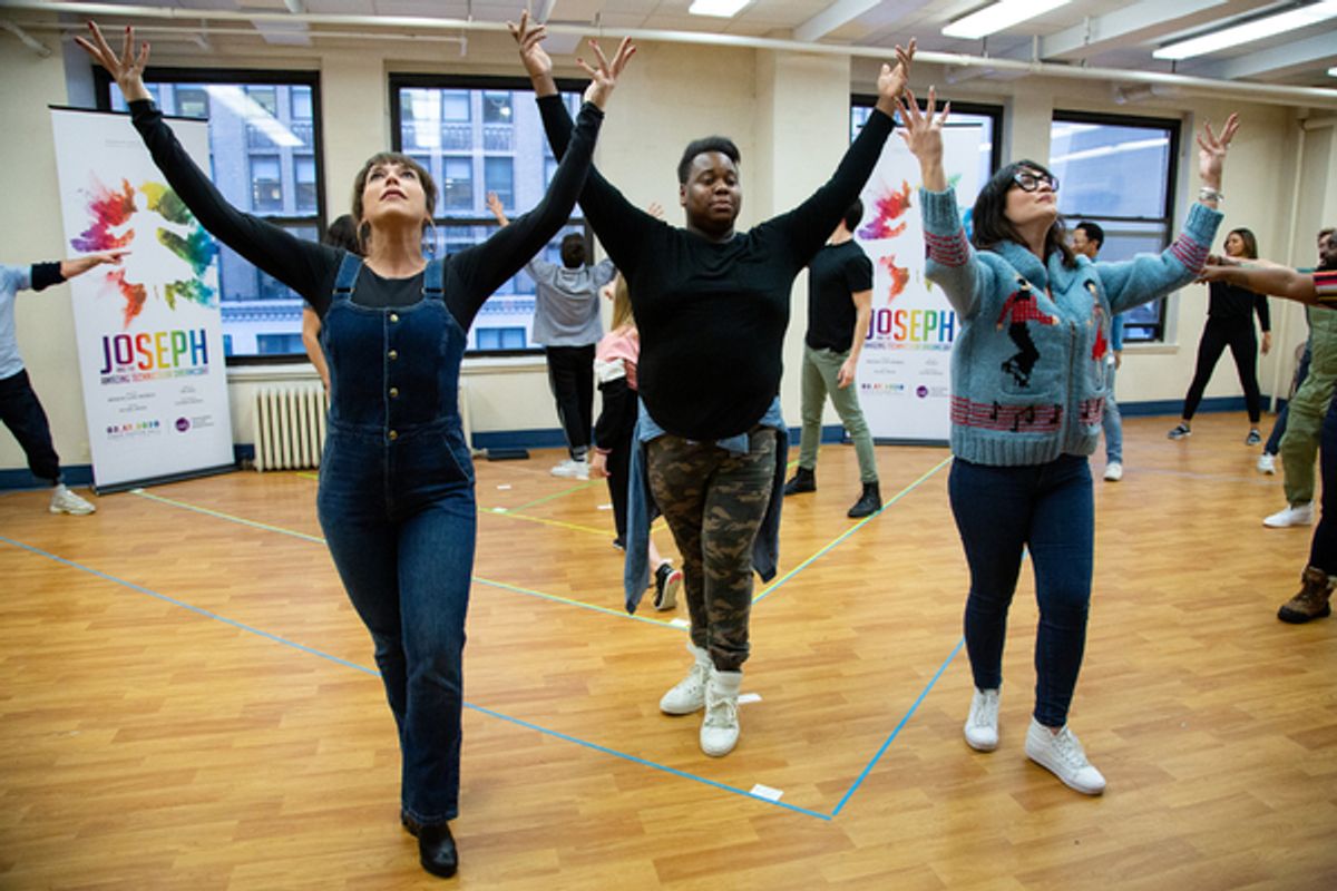 Jessica Vosk, Alex Newell, Eden Espinosa at 