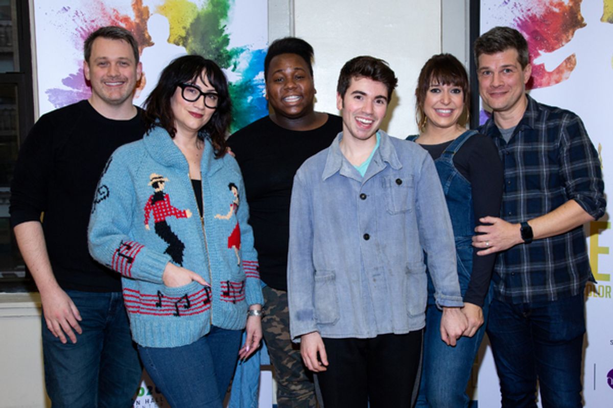 Michael Arden, Eden Espinosa, Alex Newell, Noah Galvin, Jessica Vosk, Stephen Oremus at 