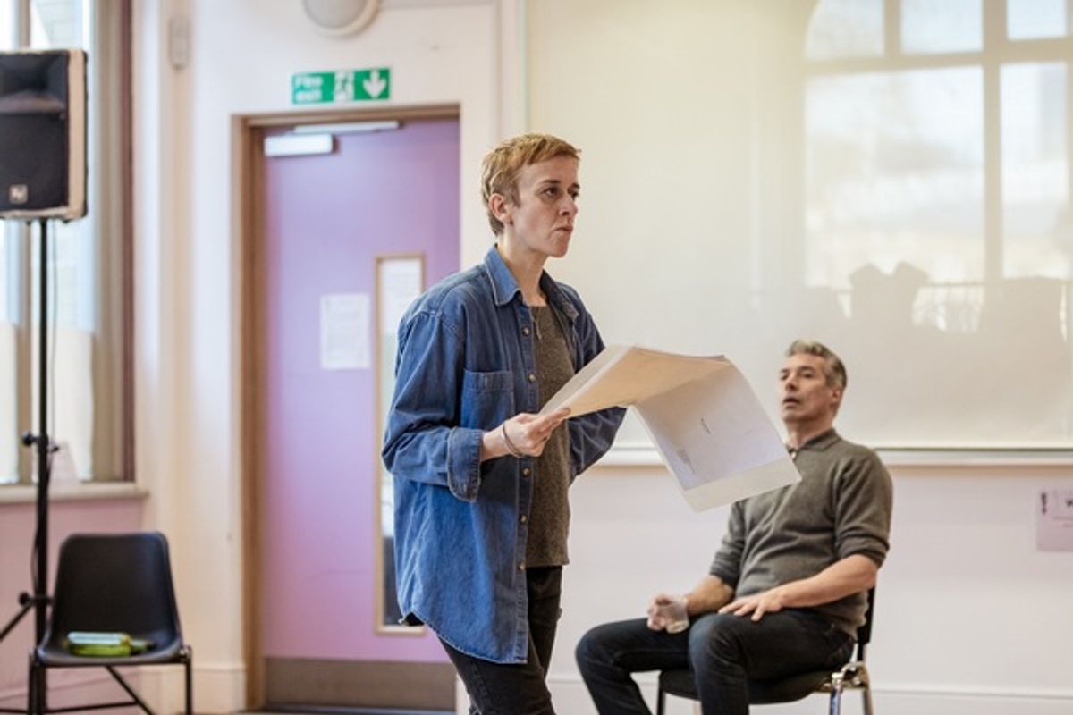 Lucy Ellinson and Silas Carson at 