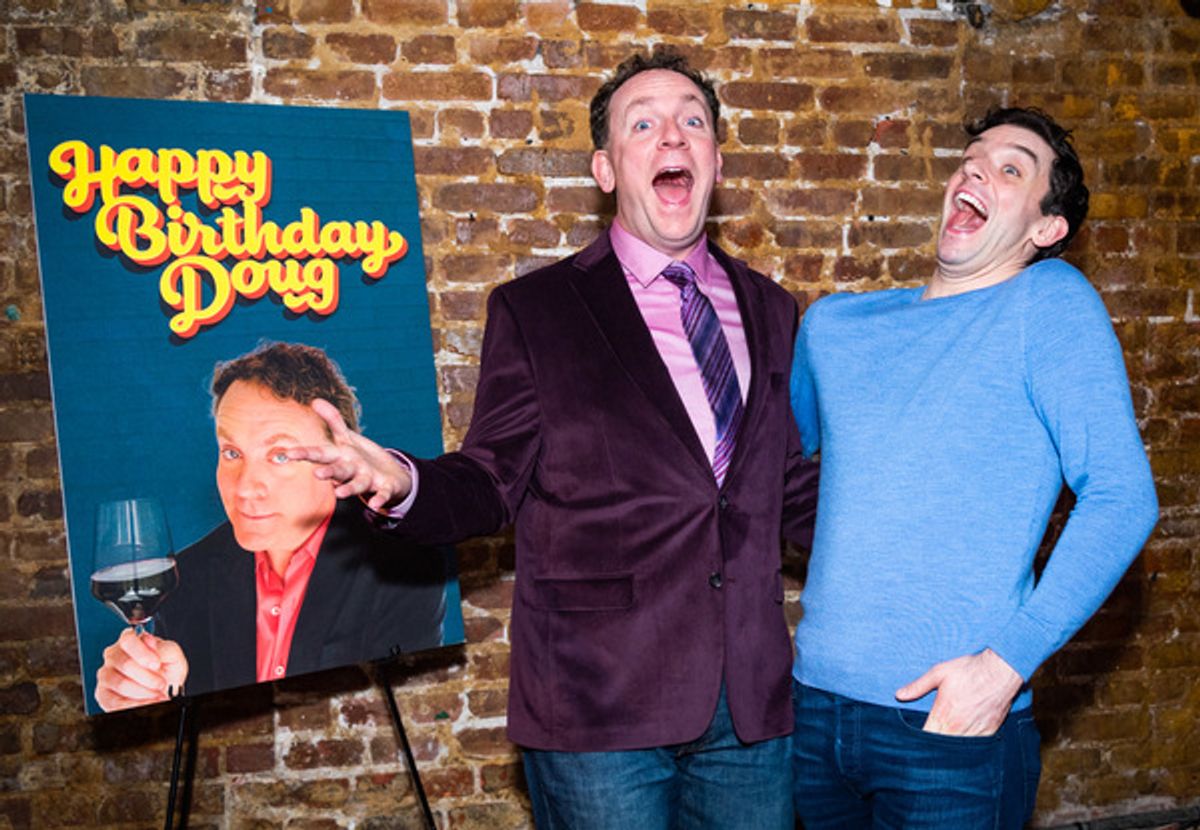 Drew Droege and Michael Urie at 