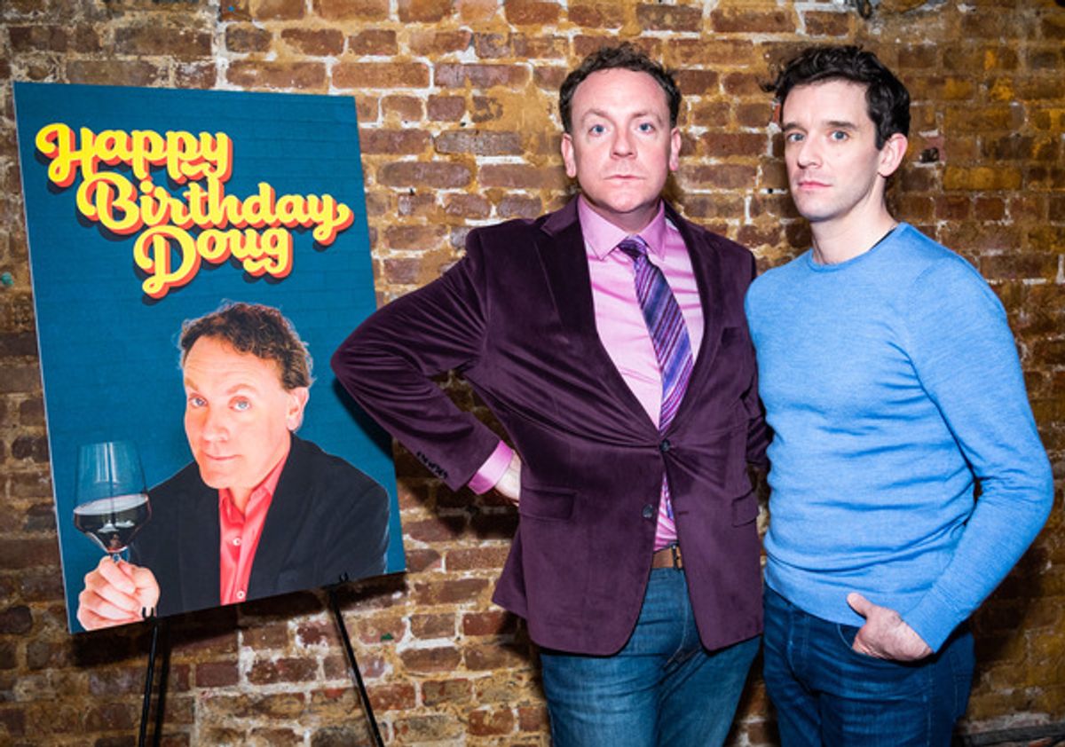 Drew Droege and Michael Urie at 