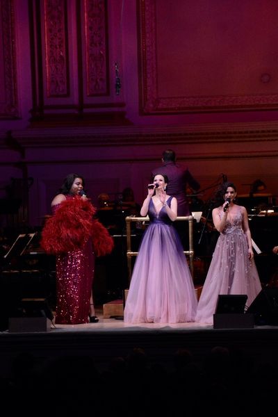 Alex Newell, Mandy Gonzalez and Carrie Manolakos Photo