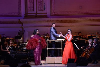 Alex Newell, Steven Reineke and Mandy Gonzalez Photo