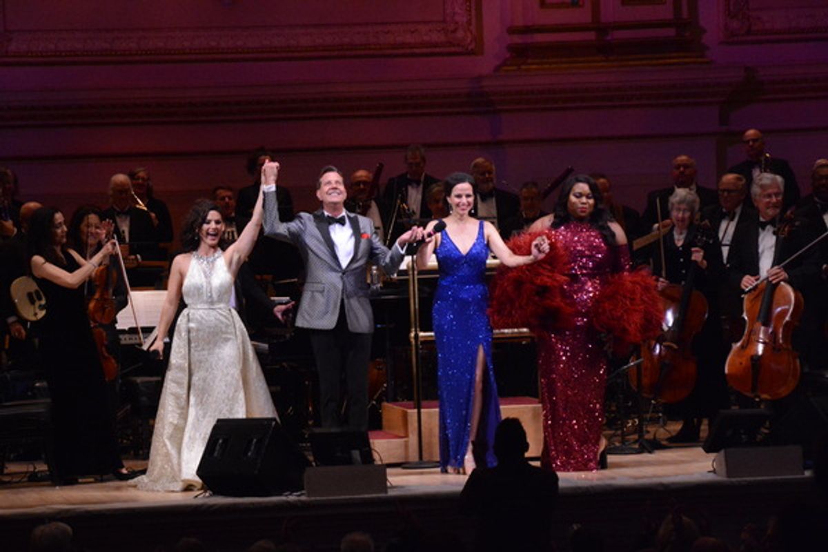 Carrie Manlakos, Steven Reineke, Mandy Gonzalez and Alex Newell at 