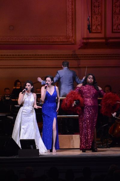 Carrie Manlakos, Mandy Gonzalez and Alex Newell Photo
