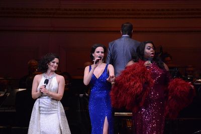 Carrie Manlakos, Mandy Gonzalez and Alex Newell Photo