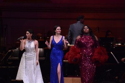 Carrie Manlakos, Mandy Gonzalez and Alex Newell Photo