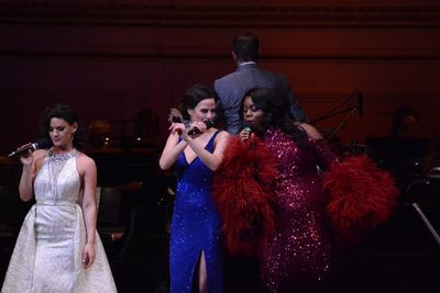 Carrie Manlakos, Mandy Gonzalez and Alex Newell Photo