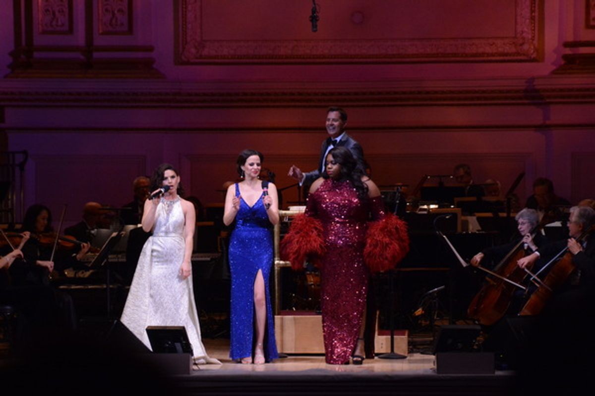 Carrie Manlakos, Mandy Gonzalez Steven Reineke and Alex Newell at 