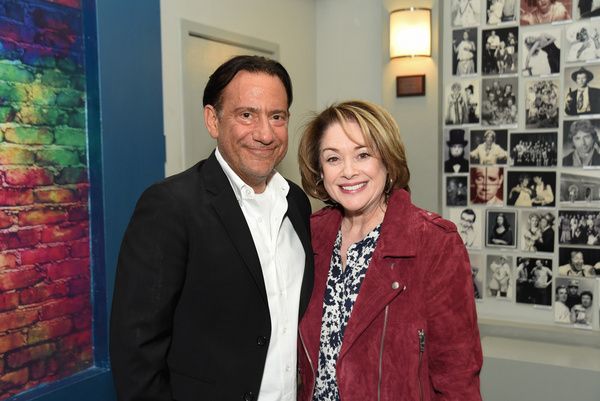 Eugene Pack with audience member Donna Pescow. Celebrity Autobiography, Groundlings T Photo