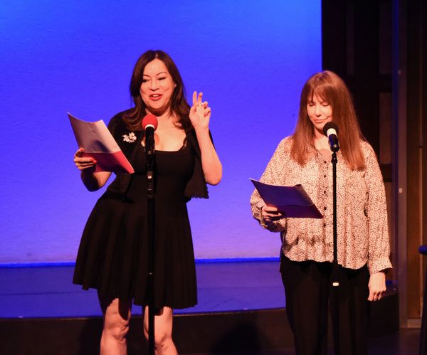 Jennifer Tilly (l.), Laraine Newman. Celebrity Autobiography, Groundlings Theatre, We Photo