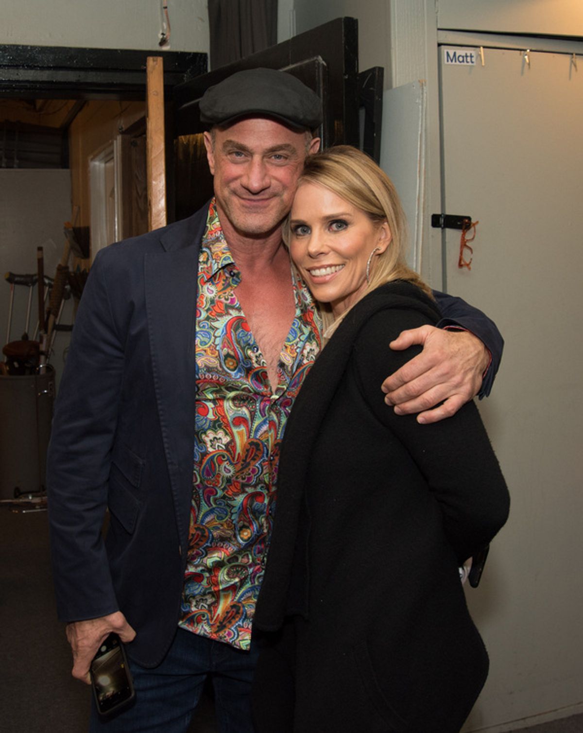 Christopher Meloni, Cheryl Hines. Celebrity Autobiography, Groundlings Theatre, West Hollywood, 2/11/20. Photo by Lilly Lawrence. at 