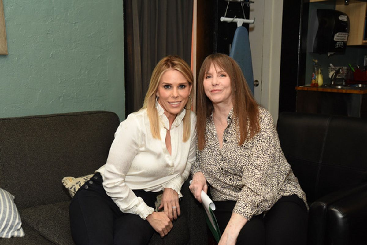 Cheryl Hines (l.), Laraine Newman. Celebrity Autobiography, Groundlings Theatre, West Hollywood, 2/11/20. Photo by Lilly Lawrence. at 