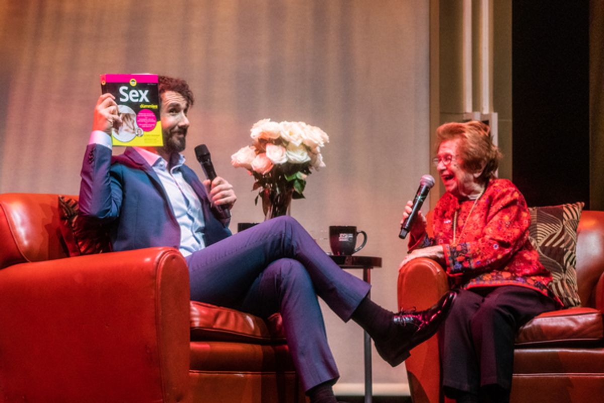 Josh Groban and Dr. Ruth at 