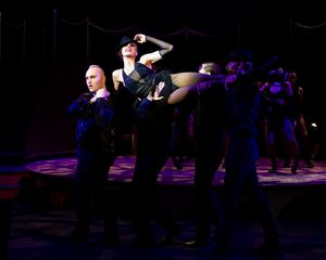 Kate Johnson (Velma Kelly) and the cast of Chicago at the Milburn Stone Theatre, running February 14-23. Photo credit: Thomas Amorin/Amorin Photography @ BroadwayWorld Kate Johnson (Velma Kelly) and the cast of Chicago at the Milburn Stone Theatre, runn Photo