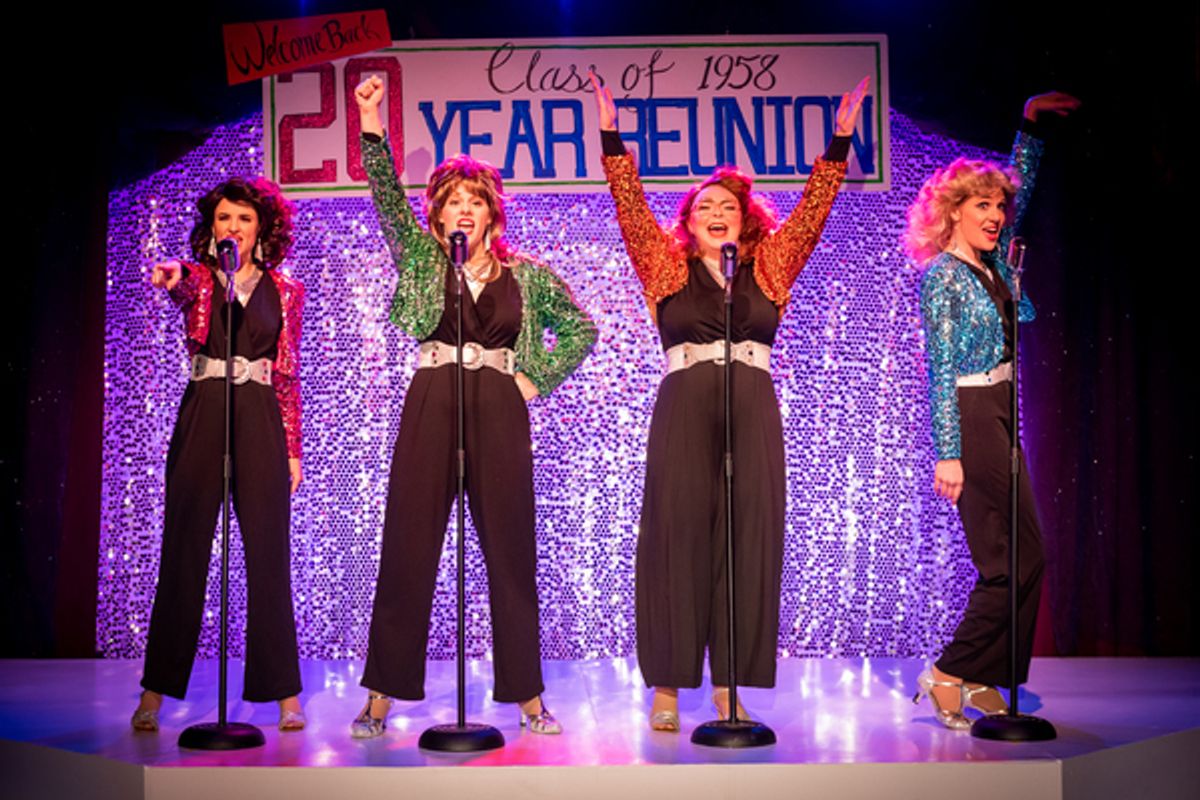  Paige Harvey (Cindy Lou), Lilly Lane Stafford (Betty Jean), Leigh Sauvageau (Missy), and Megan Richards (Suzy) at 