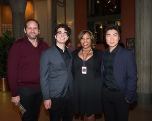 Jonathan David Mesisca, Kevin Matsumoto, and Haechan Timothy Lee with Casting Director Amber Snead @ BroadwayWorld Jonathan David Mesisca, Kevin Matsumoto, and Haechan Timothy Lee with Casting Directo Photo