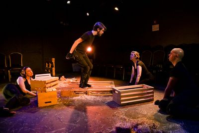 William Ketter, Laura Clare Browne, Erin Cronican and Brandon Walker in The Seeing Pl Photo