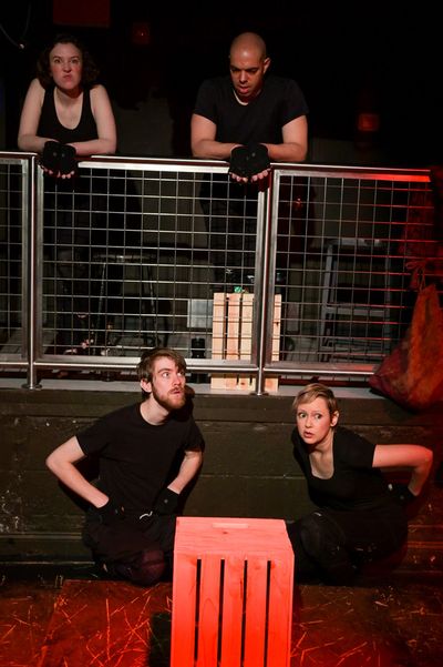 William Ketter, Laura Clare Browne, Erin Cronican and Brandon Walker in The Seeing Pl Photo