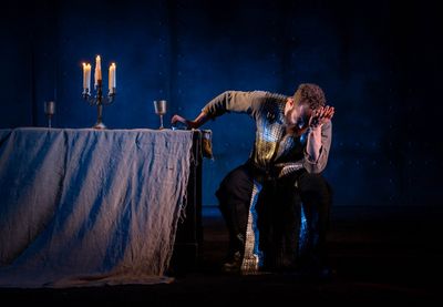Paul Tinto in Macbeth, photo by Mark Sepple Photo