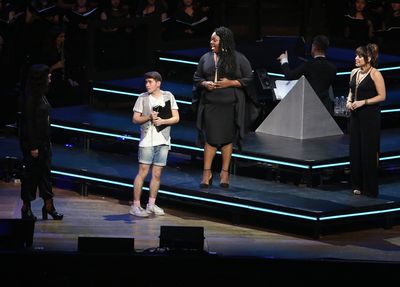 Noah Galvin, Eden Espinosa, Alex Newell, Jessica Vosk Photo