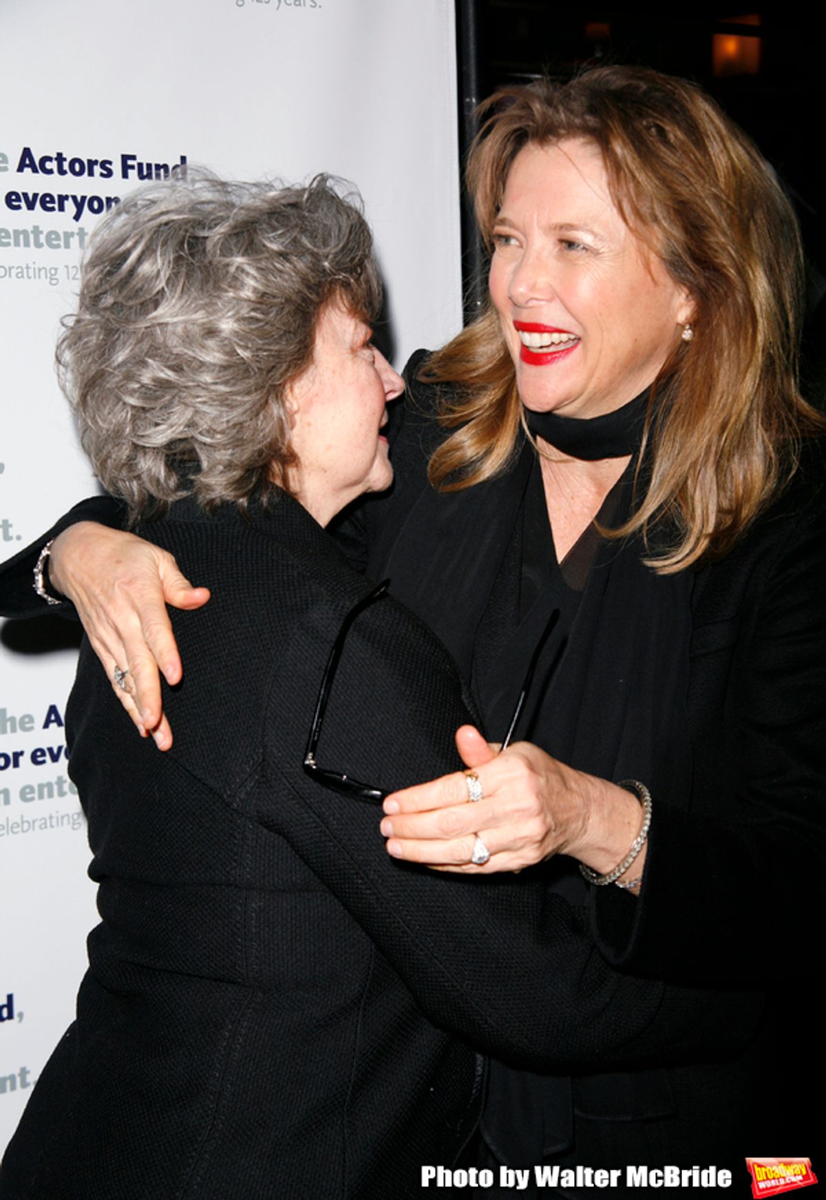 Zoe Caldwell & Annette Bening attending the After Party at Bond 45 Restaurant for The Actors Fund One Night Only Benefit of ALL ABOUT EVE at the Eugene O'Neill Theatre in New York City..November 10, 2008.© Walter McBride / at 