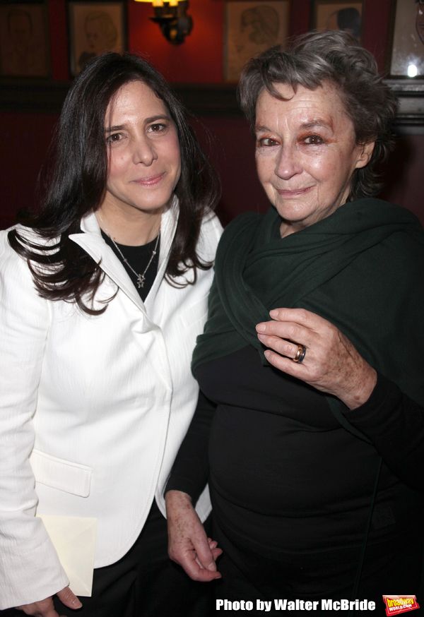 Zoe Caldwell with Dori Berinstein receives the Commercial Theater Institute's Robert  Photo