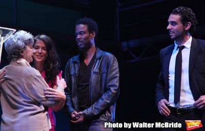 Annabella Sciorra, Zoe Caldwell, Chris Rock & Bobby Cannavale.during the 2001 Theatre Photo