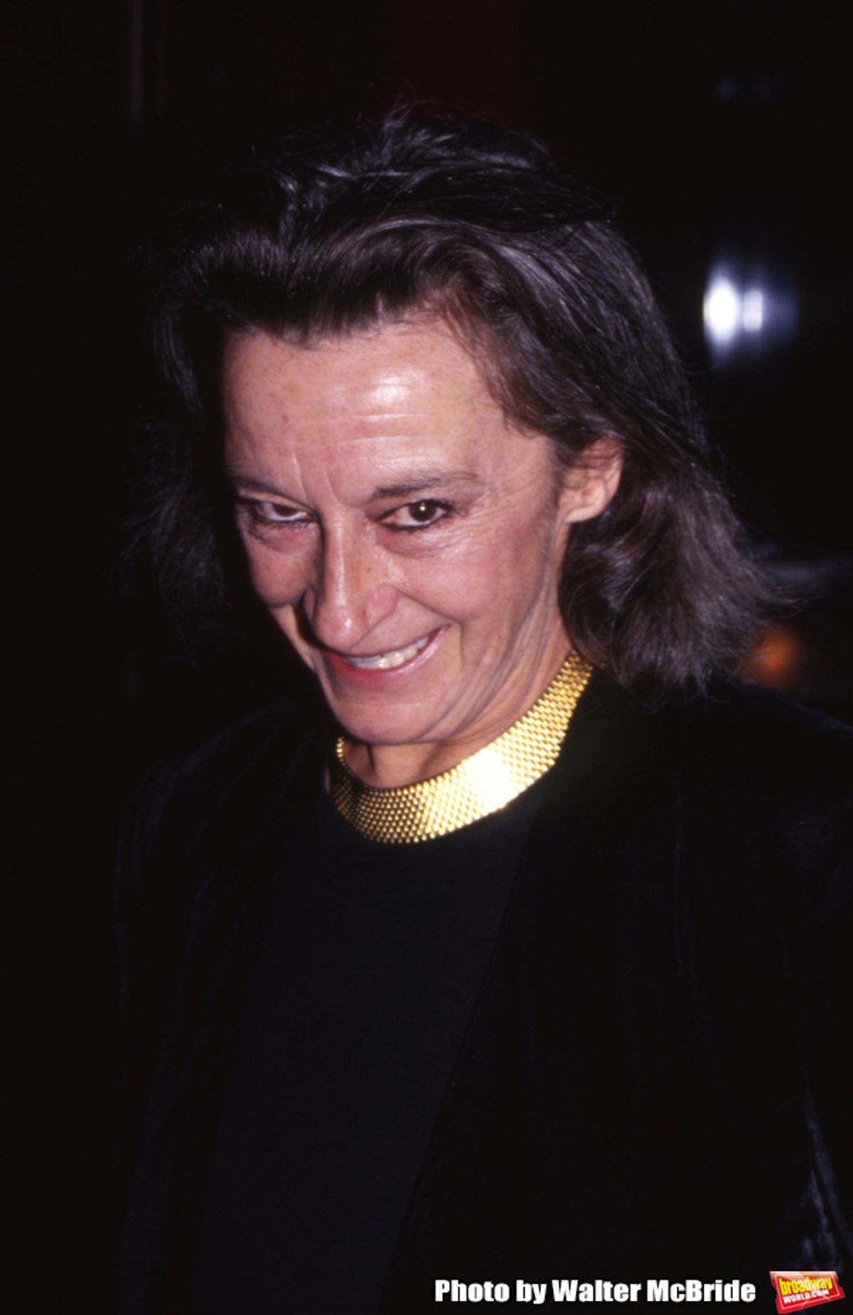 Zoe Caldwell attends a Broadway Show on September 3, 1995 in New York City. at 