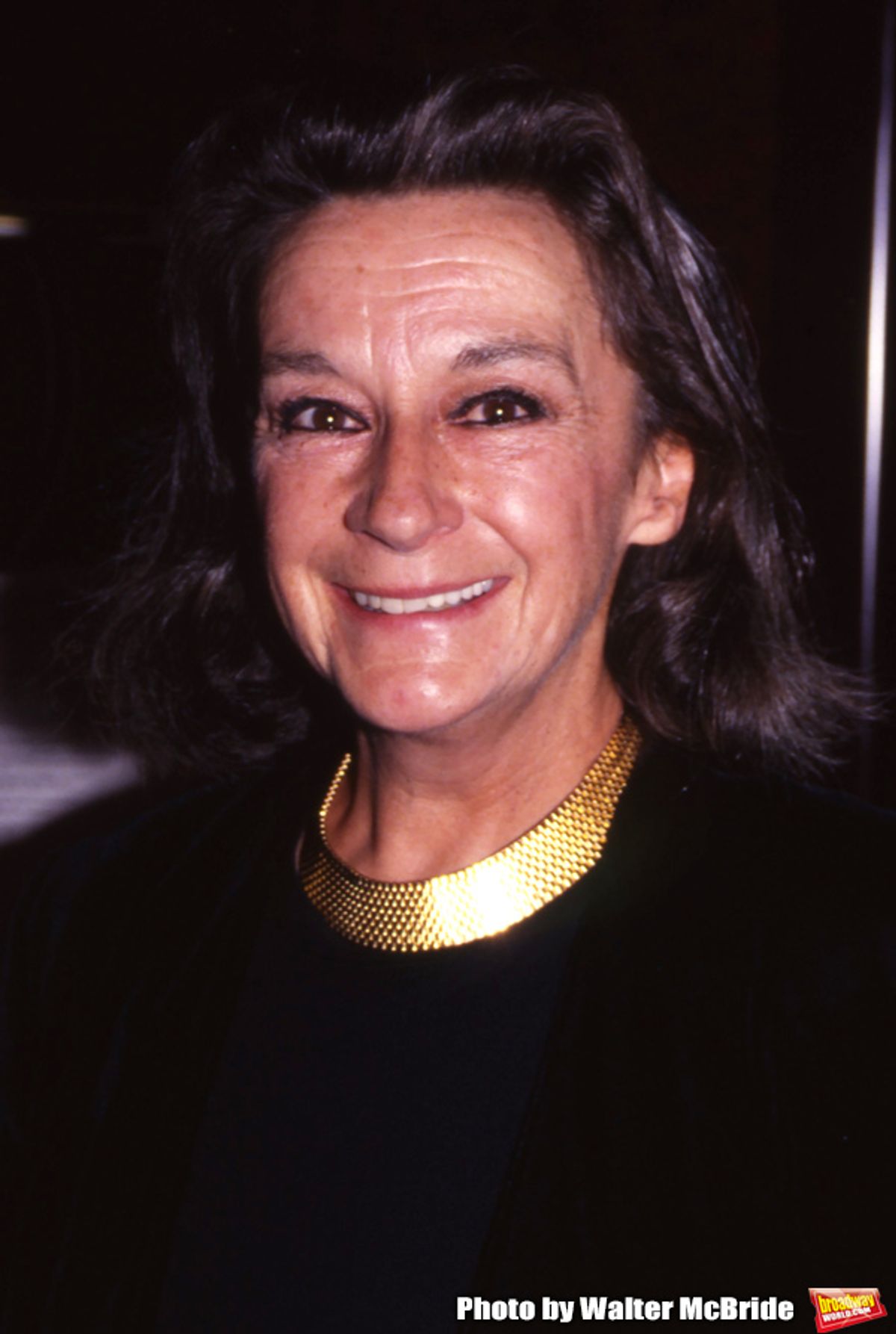 Zoe Caldwell attends a Broadway Show on September 3, 1995 in New York City. at 