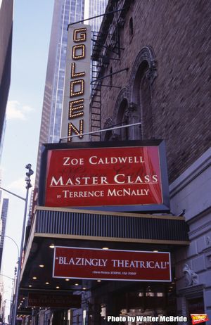 Theatre Marquee for Zoe Caldwell starring in “Master Class” at the Golden Theatre on November 1, 1995 in New York City. @ BroadwayWorld Theatre Marquee for Zoe Caldwell starring in “Master Class” at the Golden Theatr Photo