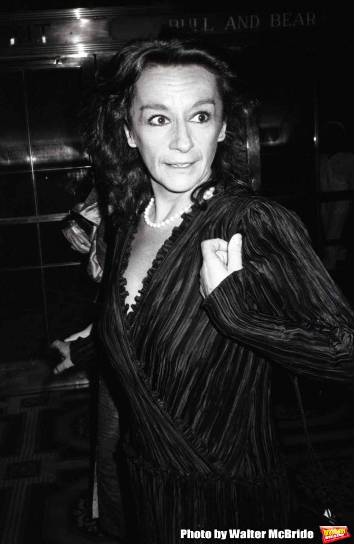 Zoe Caldwell at the Waldorf Astoria Hotel on Jume 3, 1983 in New York City. at 