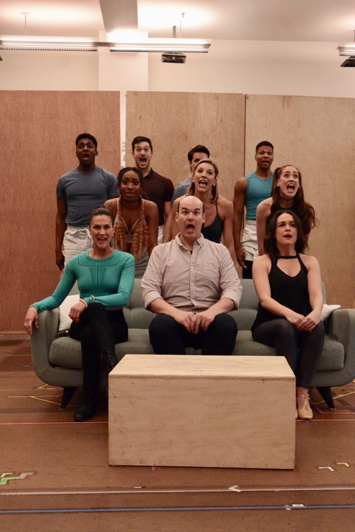 Alena Watters, Aaron Kabirick and Cameron Adams and cast at 