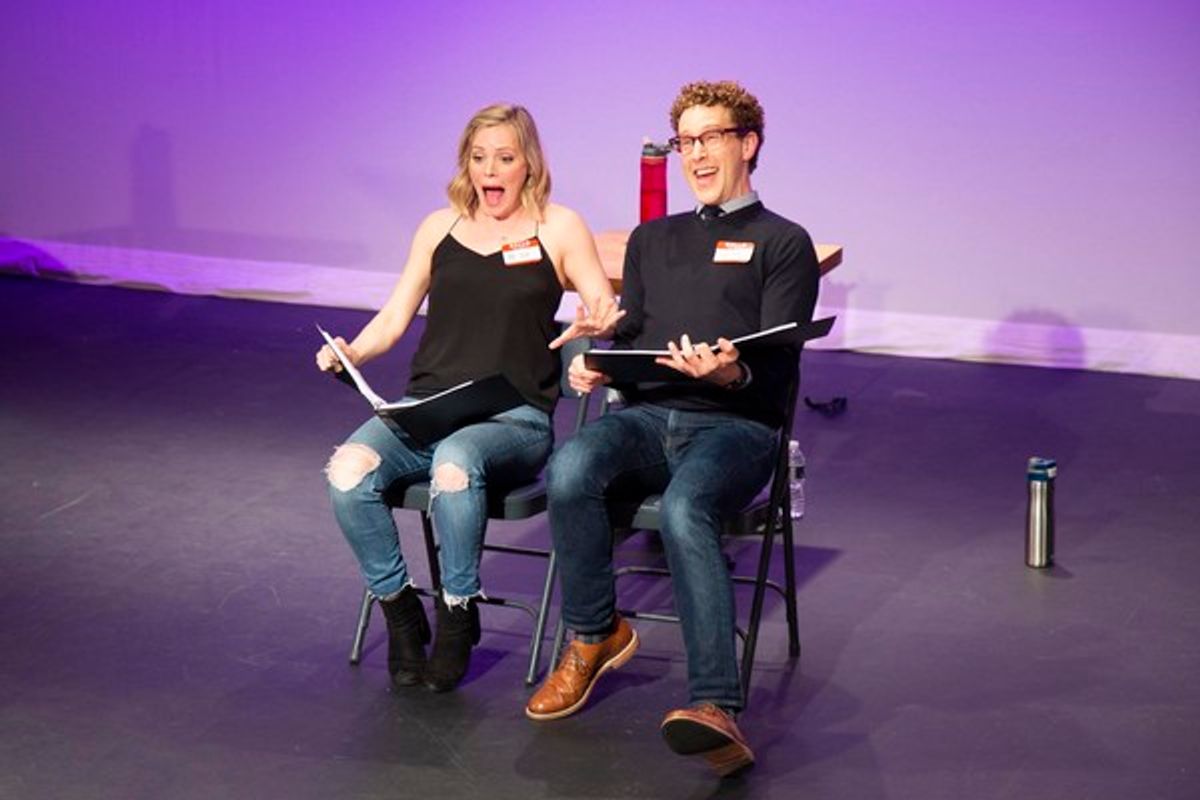 Noah Weisberg and Katie Rose Clarke  at 