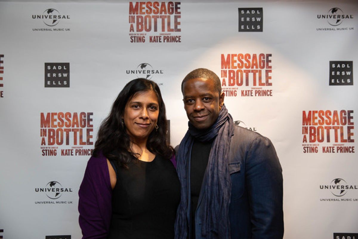 Lolita Chakrabarti and Adrian Lester  at 